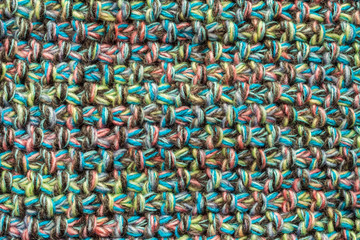 Fototapeta na wymiar Multicolor knitted background