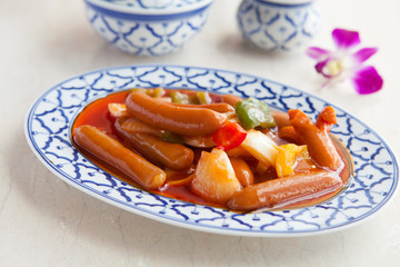 Sweet and Sour Sausages