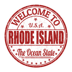 Welcome to Rhode Island stamp