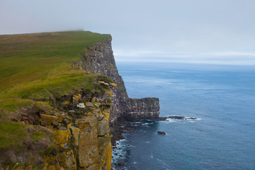 Beautiful vibrant view of the edge of the world, westernmost poi