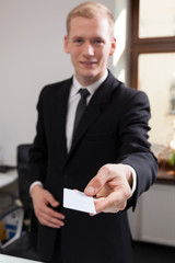 Receptionist working at the hotel