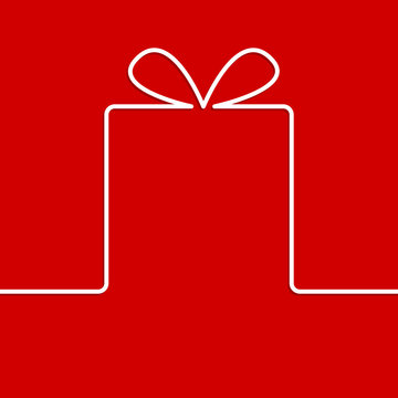 Present with ribbon bow