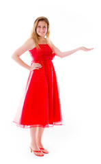 model presenting showcasing with hand