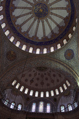 Fototapeta na wymiar Part main dome of Sultan Ahmed Mosque