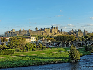 Fototapeta na wymiar HDR of Carcassonne fortified town , France
