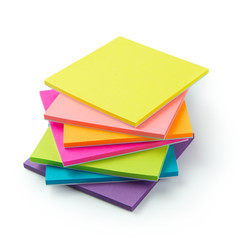 Multicolor post-it sticky note pads