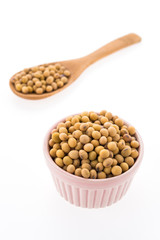 Soybean isolated on white background