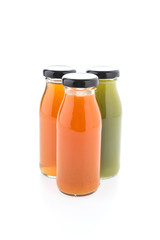 Juice bottle isolated on white background