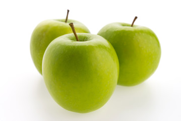 Green apple isolated on white background