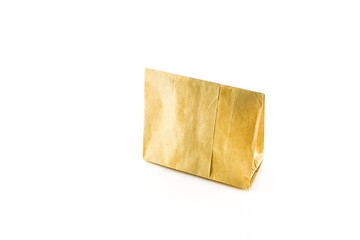 Brown Paper bag isolated on white