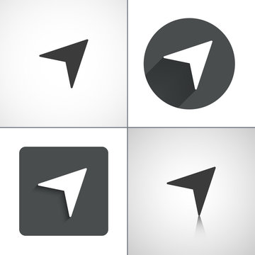 Arrow icons. Set elements for design. Vector illustration.