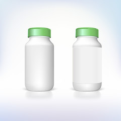 Bottle for dietary supplements and medicines.