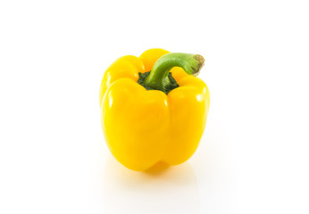 Yellow pepper isolated on white