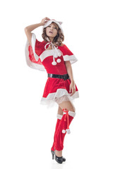 Attractive Christmas lady