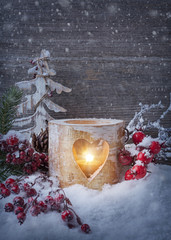 Winter candle