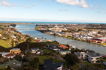 Fototapeta na wymiar Whanganui lookout from tower