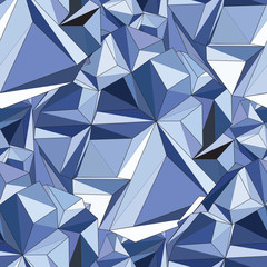 Crystal. Seamless 3D Geometric background.