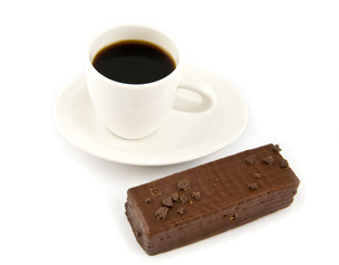 cup of coffee and chocolate