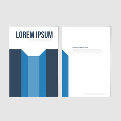 Flyer template back and front design.