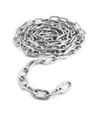 Naklejka premium metallic chain