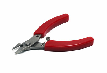 small pliers with red handles