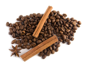 grains of coffee