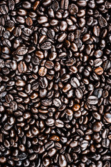 Coffee beans isolated on white background