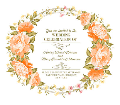 Luxurious vintage frame.