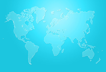 Fototapeta na wymiar World map illustration