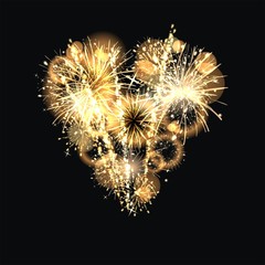 Hintergund mit Feuerwerk