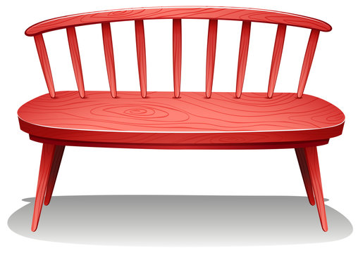 A red wooden furniture