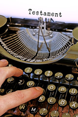 Nostalgie Schreibmaschine, Testament Wort