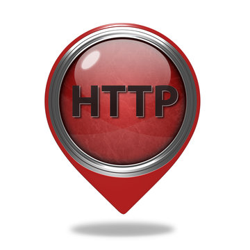 http pointer icon on white background