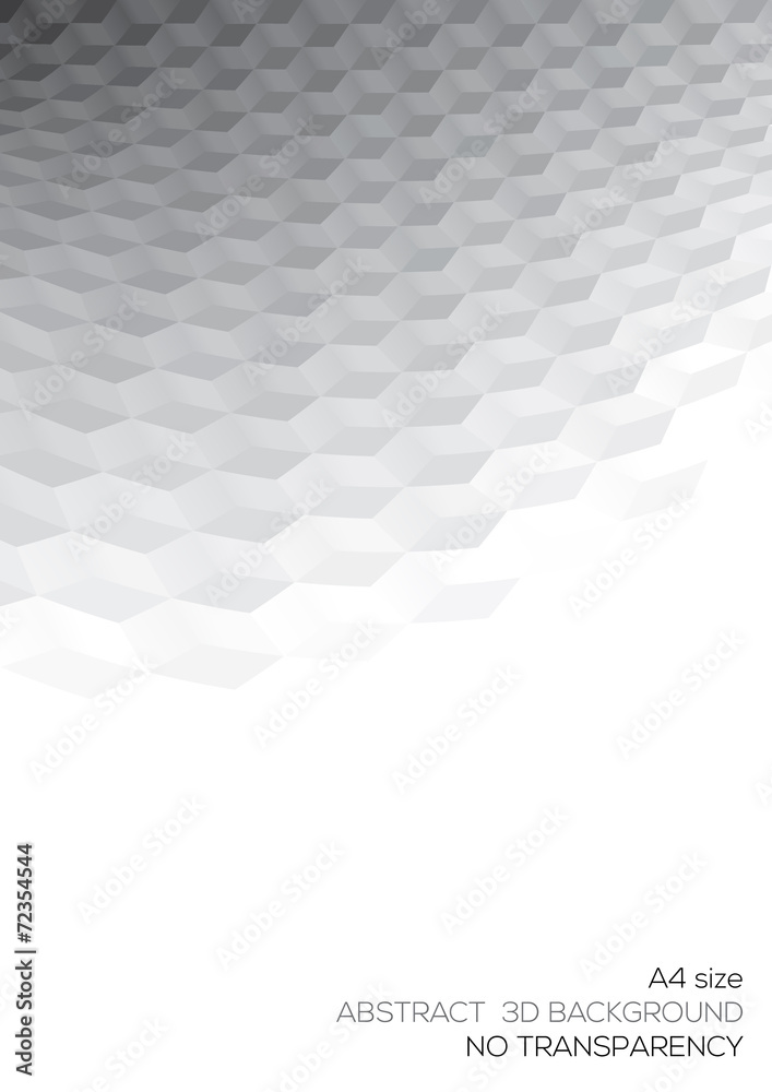 Poster Abstract perspective background with 3d cubes