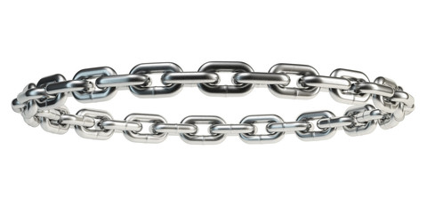 Chains isolated on white background