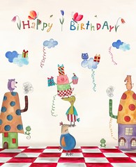 Birthday greeting card
