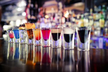 Shots cocktails