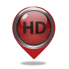 HD pointer icon on white background