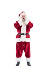 Santa is shocked to camera