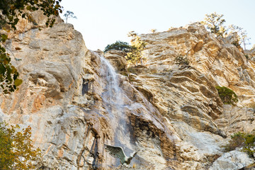 waterfall uchan-su near Yalta in south Crimea