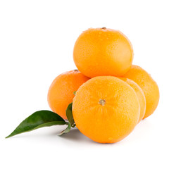Ripe tangerine or mandarin