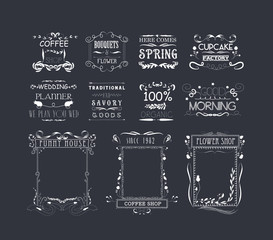 Vintage Frames, Scroll Elements and Floral Ornaments