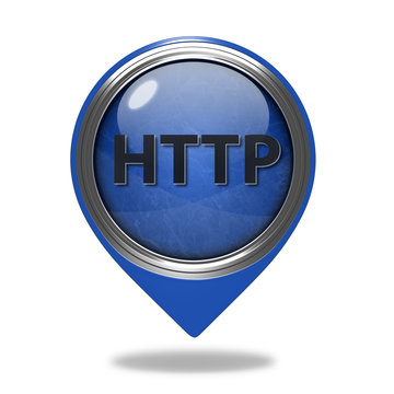 http pointer icon on white background