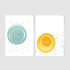 Flyer template back and front design.