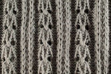 grey knitted textured background