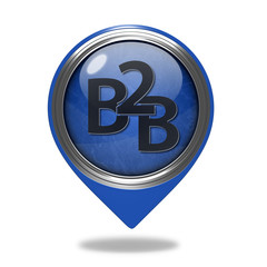 B2B pointer icon on white background