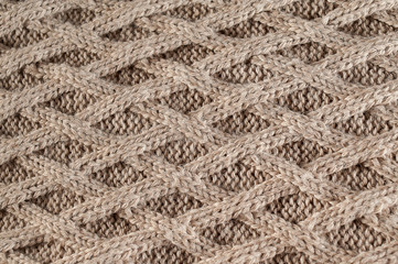 beige knitted textured background