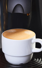 pouring coffee
