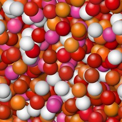 Warm color balls background