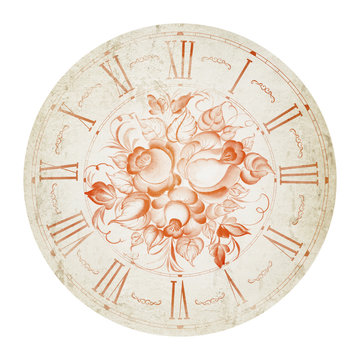 Vintage flower clock